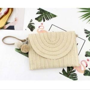 Straw crossbody bag